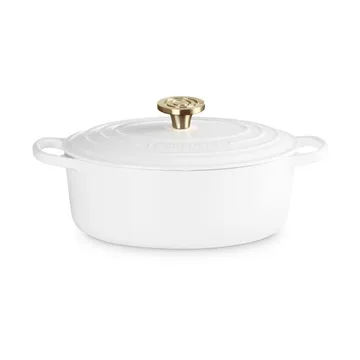 Le Creuset Signature valurauta ovaali pata - Valkoinen, 4,1 l - Le Creuset