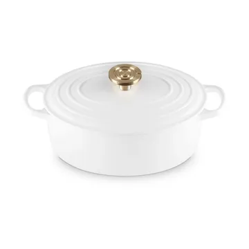 Le Creuset Signature valurauta ovaali pata - Valkoinen, 4,1 l - Le Creuset