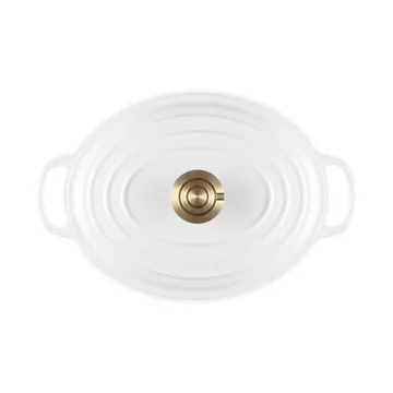 Le Creuset Signature valurauta ovaali pata - Valkoinen, 4,1 l - Le Creuset