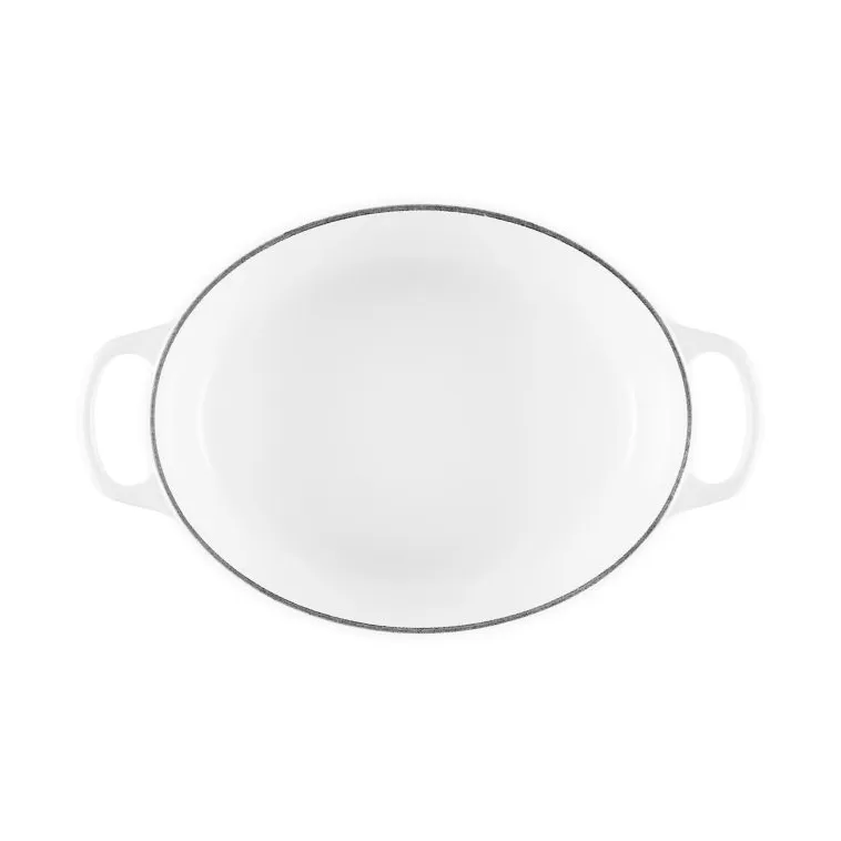 Le Creuset Signature valurauta ovaali pata, Valkoinen, 4,1 l Le Creuset
