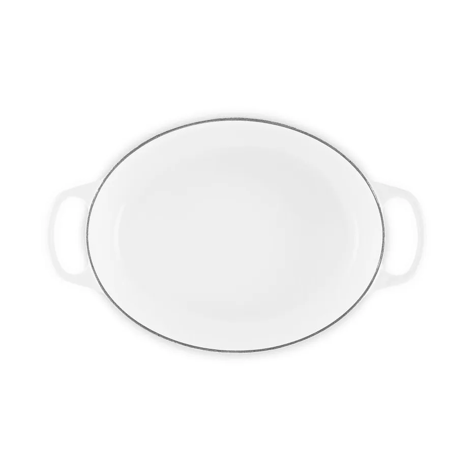 Le Creuset Signature valurauta ovaali pata, Valkoinen, 6,3 l Le Creuset