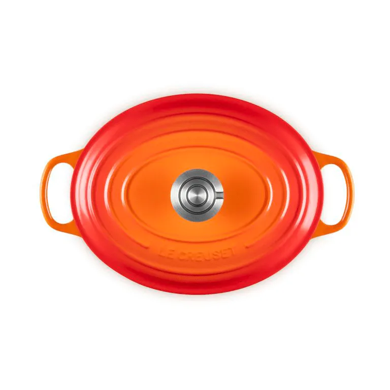 Le Creuset Signature valurauta ovaali pata, Volcanic, 4,1 l Le Creuset