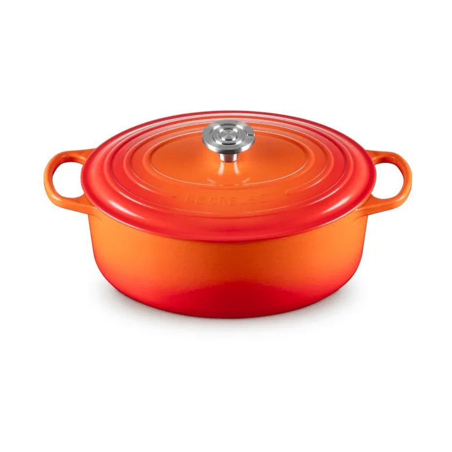 Le Creuset Signature valurauta ovaali pata, Volcanic, 6,3 l Le Creuset