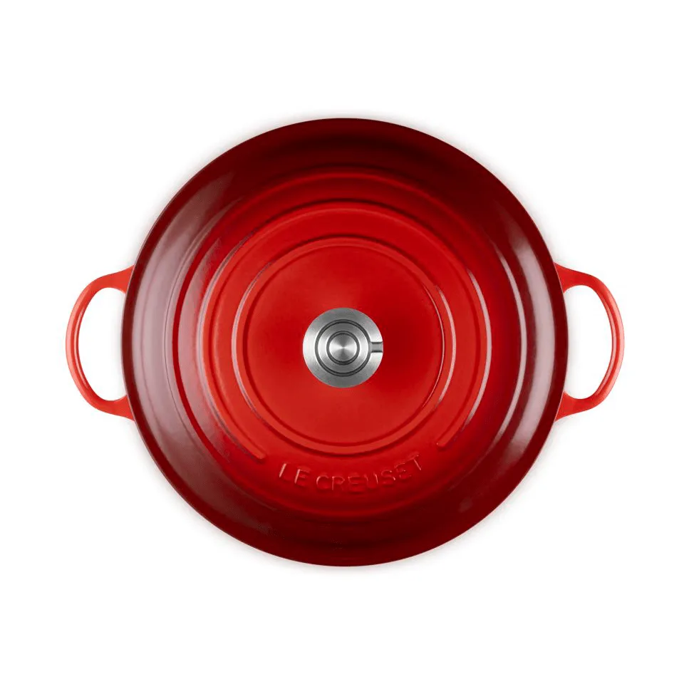 Le Creuset Signature valurauta pata, Kirsikanpunainen, 7 l Le Creuset