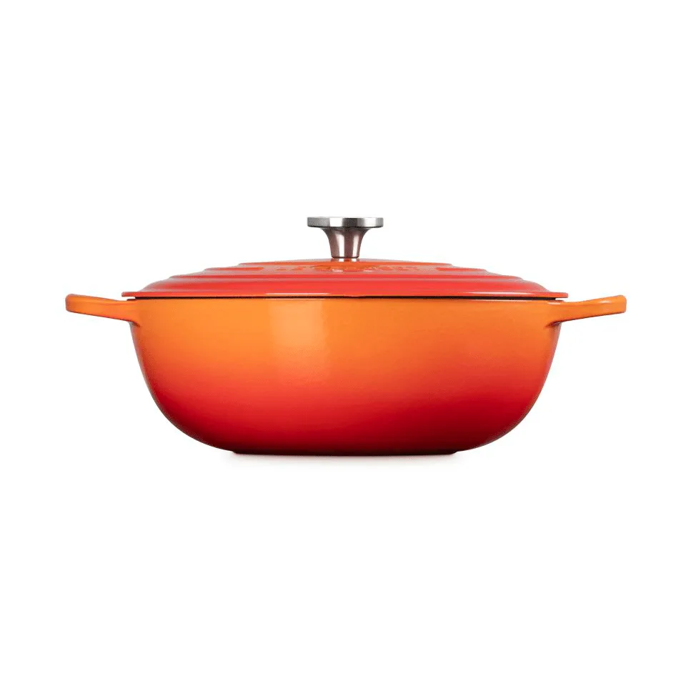 Le Creuset Signature valurauta pata, Volcanic, 7 l Le Creuset