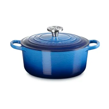 Le Creuset Signature valurautainen pyöreä pata - Azure, 4,2 l - Le Creuset