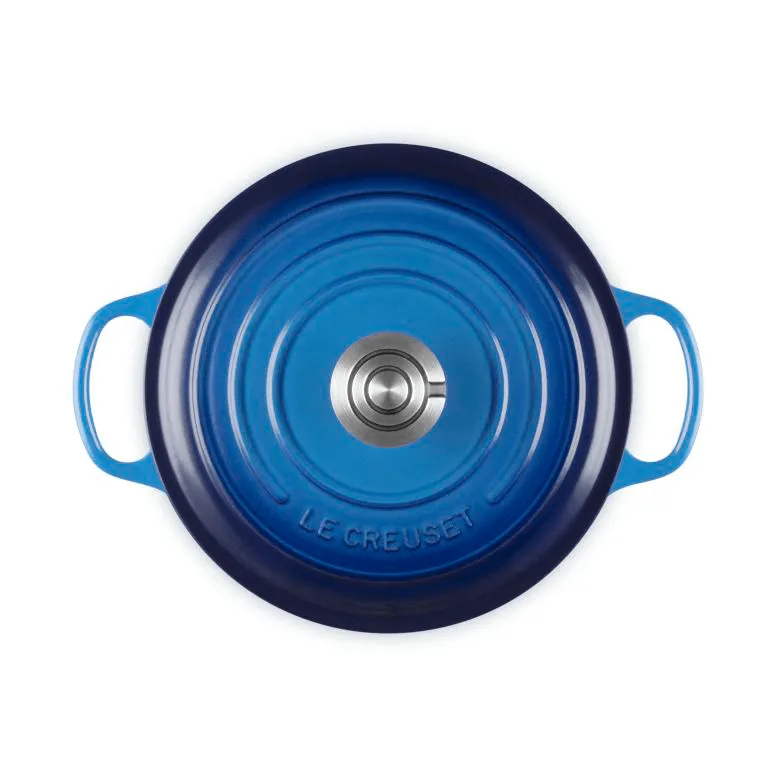 Le Creuset Signature valurautainen pyöreä pata, Azure, 4,2 l Le Creuset