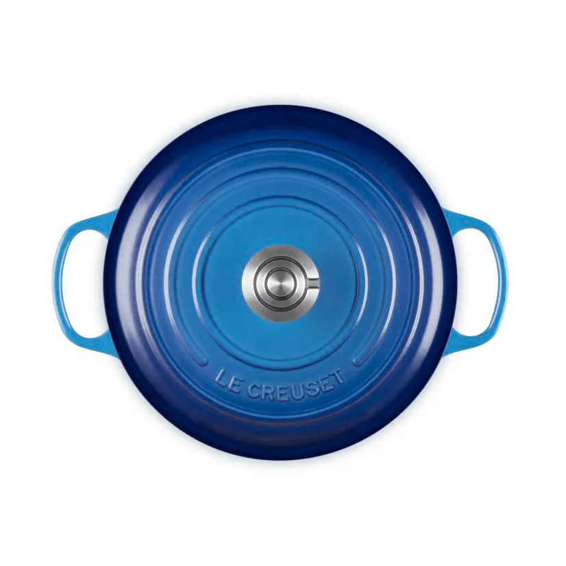 Le Creuset Signature valurautainen pyöreä pata, Azure, 5,3 l Le Creuset