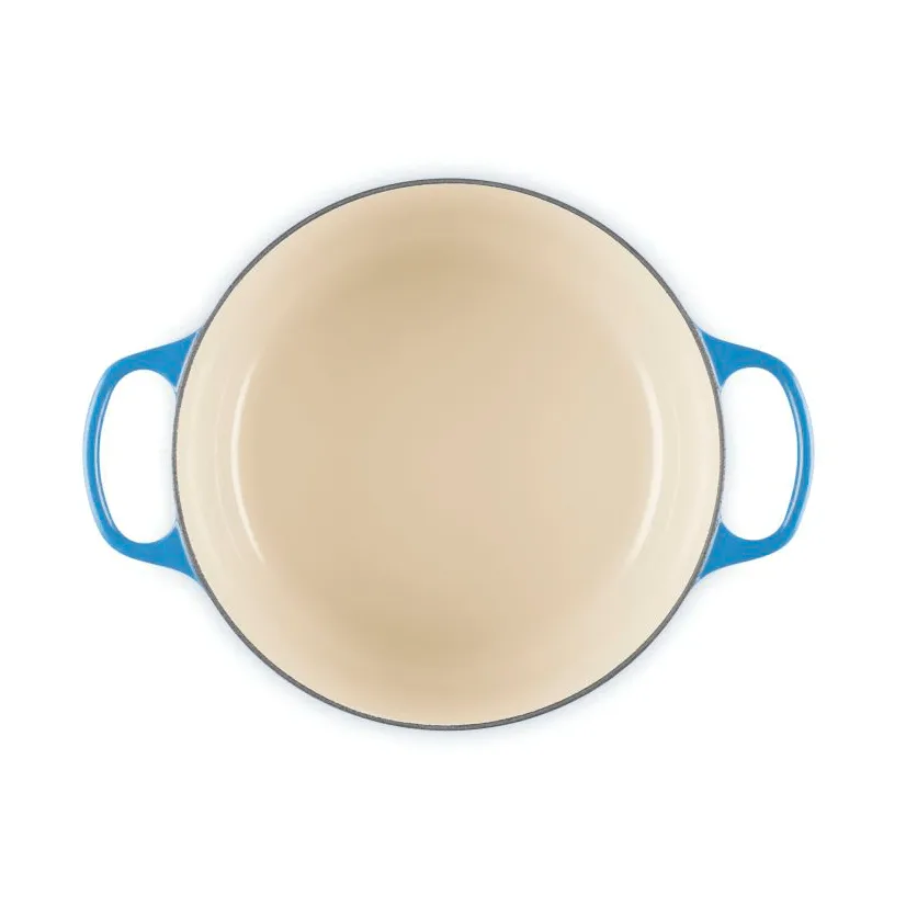 Le Creuset Signature valurautainen pyöreä pata, Azure, 5,3 l Le Creuset