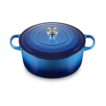 Le Creuset Signature valurautainen pyöreä pata - Azure, 6,7 l - Le Creuset