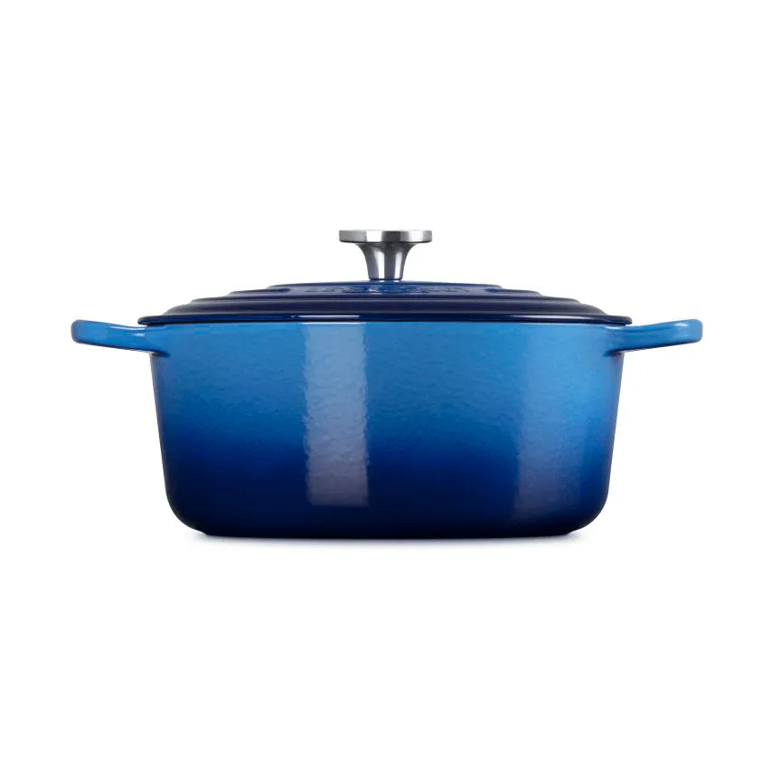 Le Creuset Signature valurautainen pyöreä pata, Azure, 6,7 l Le Creuset