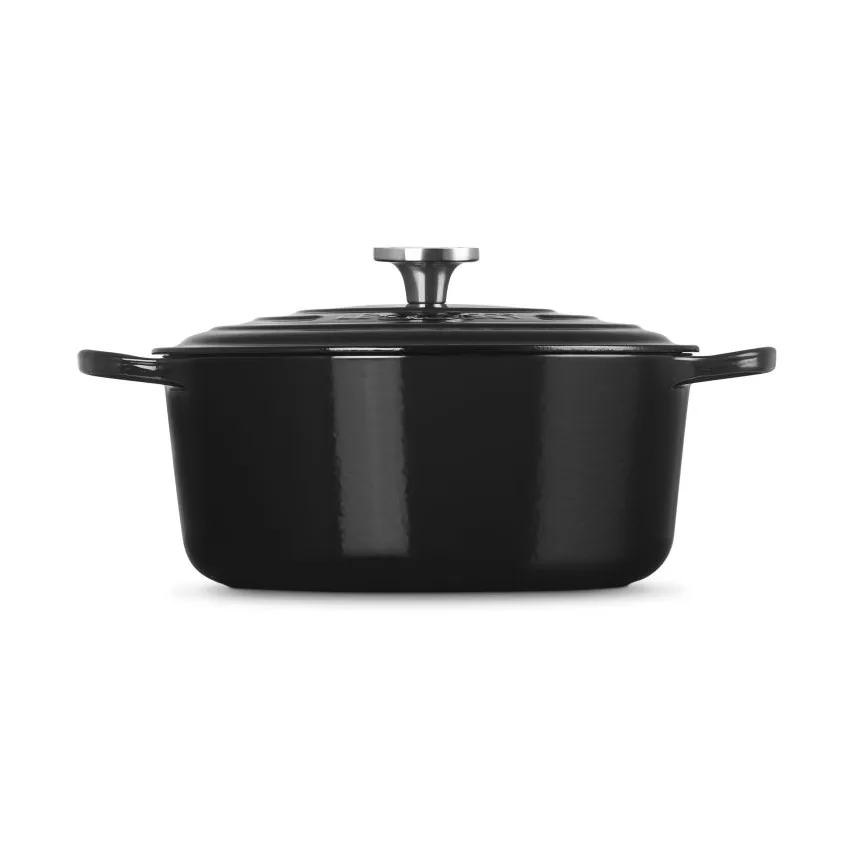 Le Creuset Signature valurautainen pyöreä pata, Black, 6,7 l Le Creuset