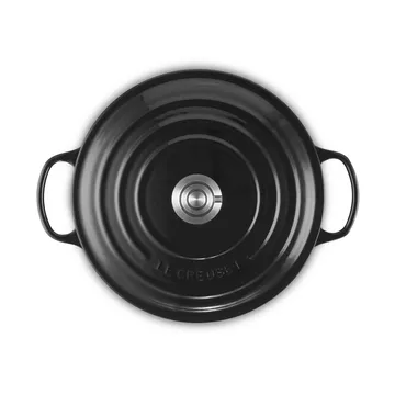Le Creuset Signature valurautainen pyöreä pata - Black, 6,7 l - Le Creuset