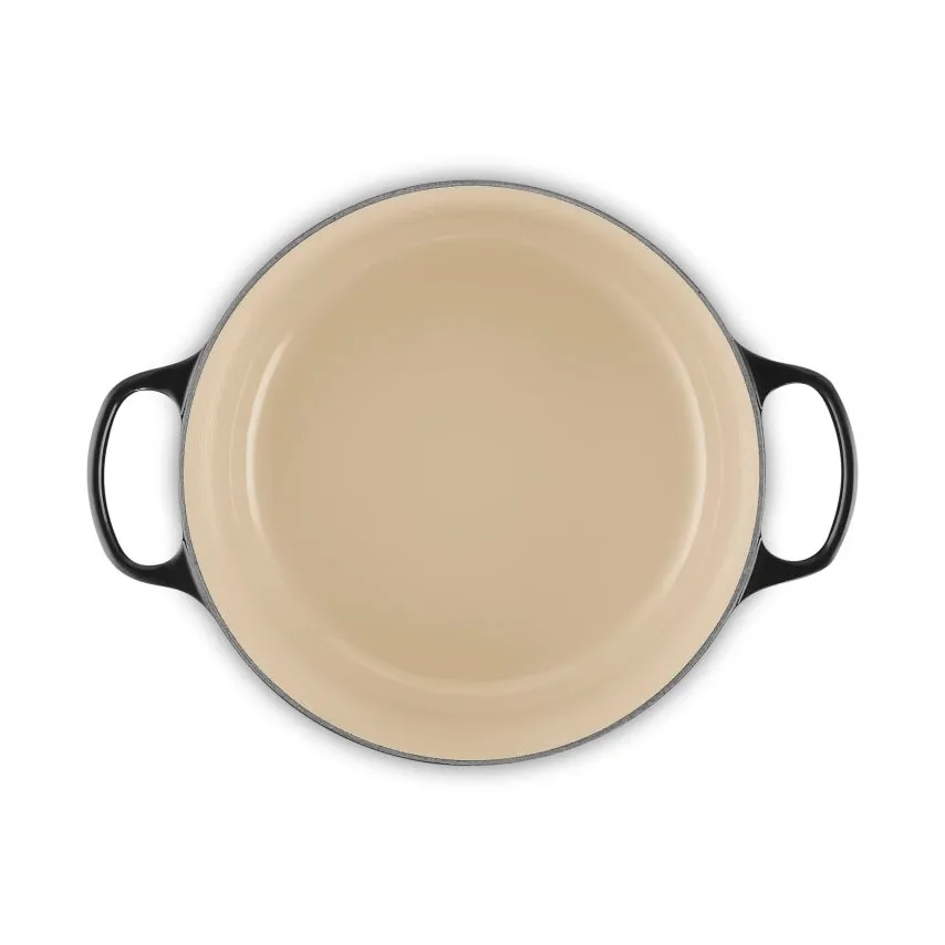 Le Creuset Signature valurautainen pyöreä pata, Black, 6,7 l Le Creuset