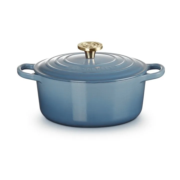Le Creuset Signature valurautainen pyöreä pata - Chambray, 4,2 l - Le Creuset
