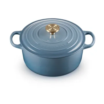 Le Creuset Signature valurautainen pyöreä pata - Chambray, 4,2 l - Le Creuset