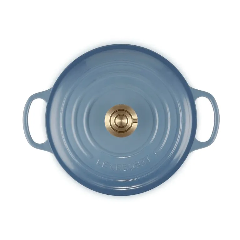 Le Creuset Signature valurautainen pyöreä pata, Chambray, 4,2 l Le Creuset