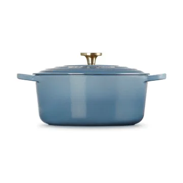 Le Creuset Signature valurautainen pyöreä pata - Chambray, 6,7 l - Le Creuset