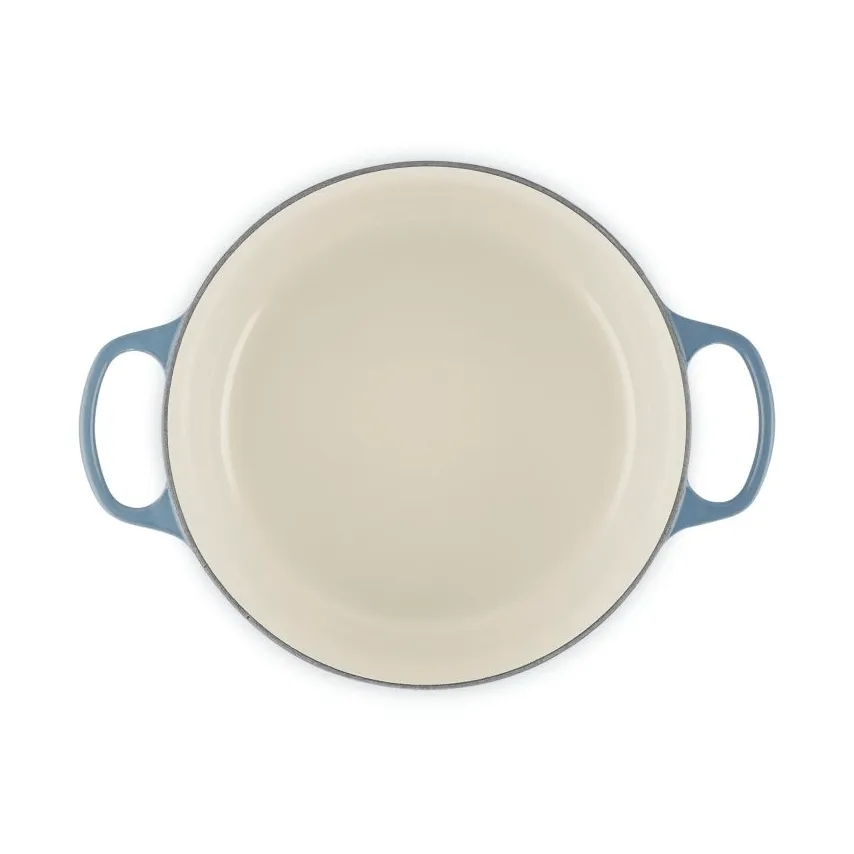 Le Creuset Signature valurautainen pyöreä pata, Chambray, 6,7 l Le Creuset