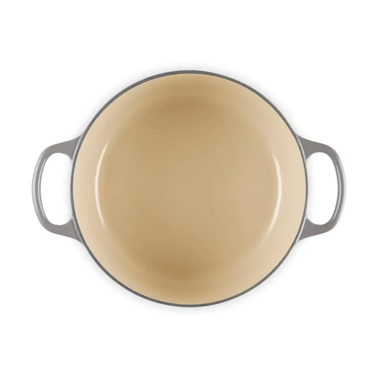 Le Creuset Signature valurautainen pyöreä pata, Flint, 4,2 l Le Creuset