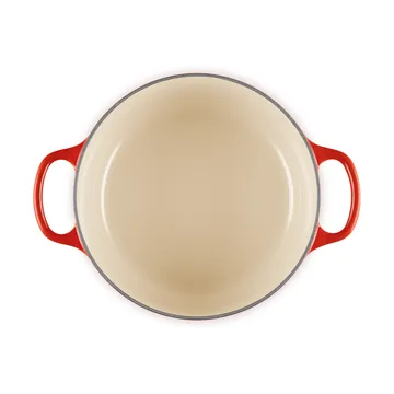 Le Creuset Signature valurautainen pyöreä pata - Kirsikanpunainen, 3,3 l - Le Creuset