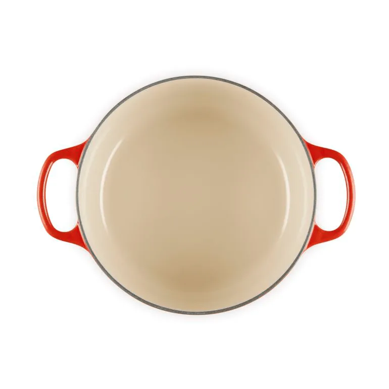 Le Creuset Signature valurautainen pyöreä pata, Kirsikanpunainen, 4,2 l Le Creuset