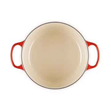 Le Creuset Signature valurautainen pyöreä pata - Kirsikanpunainen, 5,3 l - Le Creuset