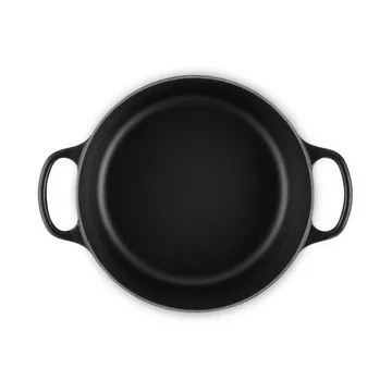 Le Creuset Signature valurautainen pyöreä pata - Matte Black, 4,2 l - Le Creuset