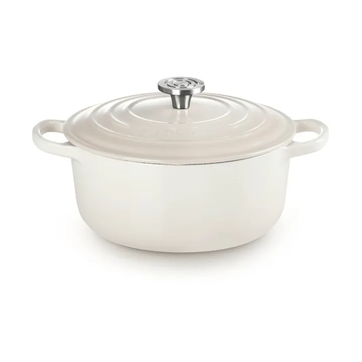 Le Creuset Signature valurautainen pyöreä pata - Meringue, 3,3 l - Le Creuset