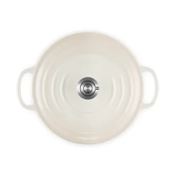 Le Creuset Signature valurautainen pyöreä pata - Meringue, 3,3 l - Le Creuset