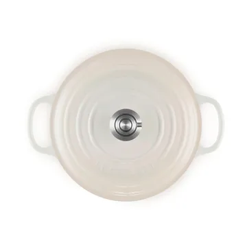 Le Creuset Signature valurautainen pyöreä pata - Meringue, 5,3 l - Le Creuset