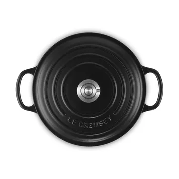 Le Creuset Signature valurautainen pyöreä pata - Musta, 3,3 l - Le Creuset