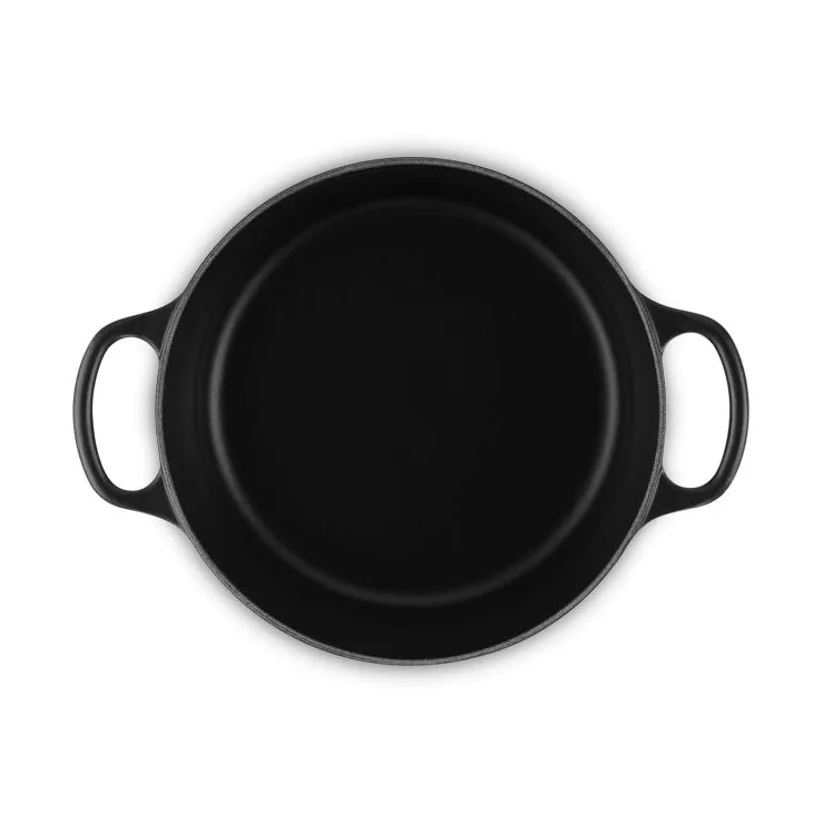 Le Creuset Signature valurautainen pyöreä pata, Musta, 3,3 l Le Creuset