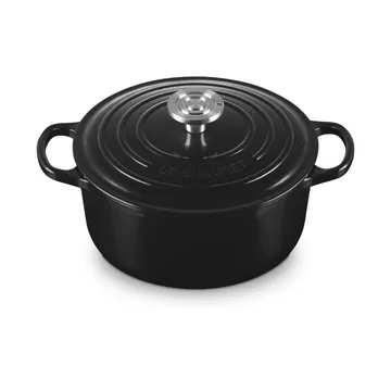 Le Creuset Signature valurautainen pyöreä pata - Musta, 4,2 l - Le Creuset