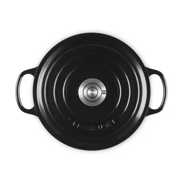 Le Creuset Signature valurautainen pyöreä pata - Musta, 4,2 l - Le Creuset