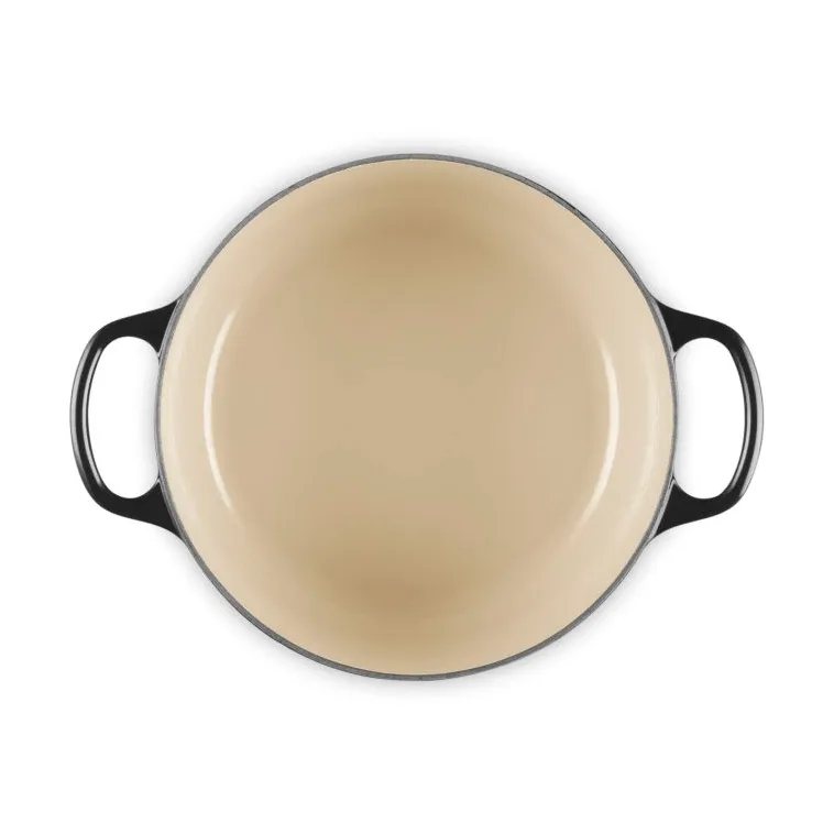 Le Creuset Signature valurautainen pyöreä pata, Musta, 4,2 l Le Creuset