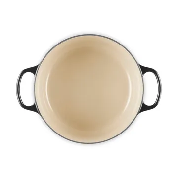 Le Creuset Signature valurautainen pyöreä pata - Musta, 5,3 l - Le Creuset