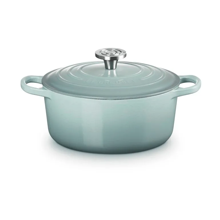Le Creuset Signature valurautainen pyöreä pata, Sea Salt, 4,2 l Le Creuset