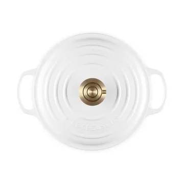 Le Creuset Signature valurautainen pyöreä pata - Valkoinen, 4,2 l - Le Creuset