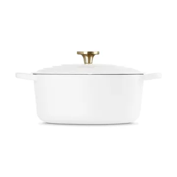 Le Creuset Signature valurautainen pyöreä pata - Valkoinen, 6,7 l - Le Creuset