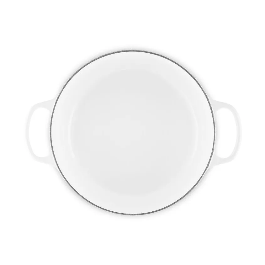 Le Creuset Signature valurautainen pyöreä pata, Valkoinen, 6,7 l Le Creuset