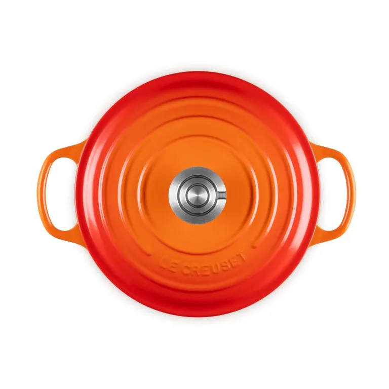 Le Creuset Signature valurautainen pyöreä pata, Volcanic, 4,2 l Le Creuset