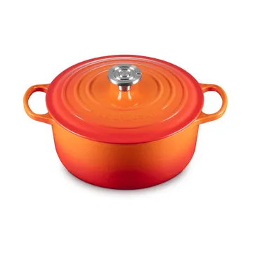 Le Creuset Signature valurautainen pyöreä pata - Volcanic, 5,3 l - Le Creuset