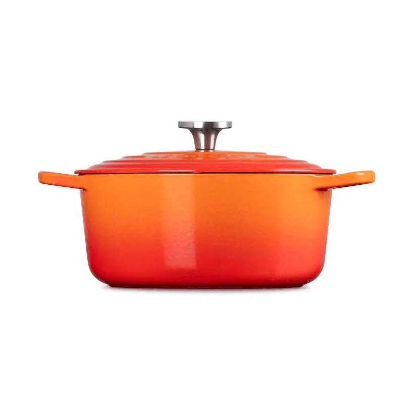 Le Creuset Signature valurautainen pyöreä pata, Volcanic, 5,3 l Le Creuset