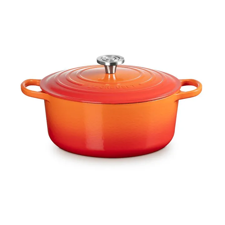 Le Creuset Signature valurautainen pyöreä pata - Volcanic, 6,7 l - Le Creuset