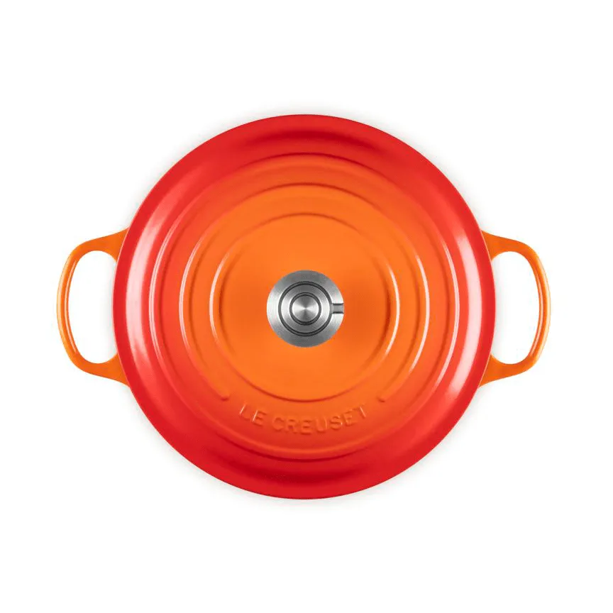 Le Creuset Signature valurautainen pyöreä pata, Volcanic, 6,7 l Le Creuset
