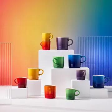 Signature kivikeramiikka espressomuki 6-osainen - Rainbow - Le Creuset