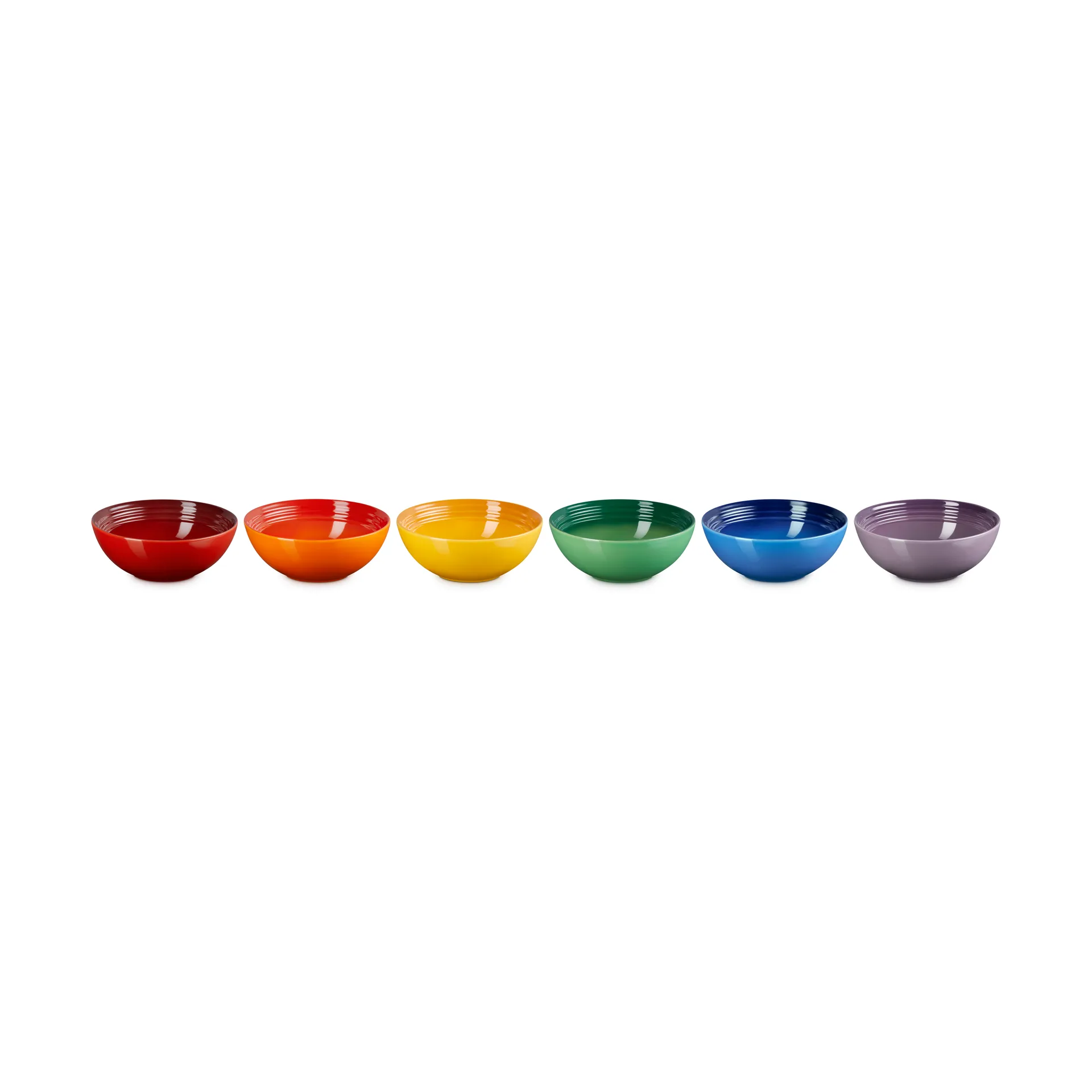 Signature kivikeramiikka syvä lautanen 6-osaa, Rainbow Le Creuset