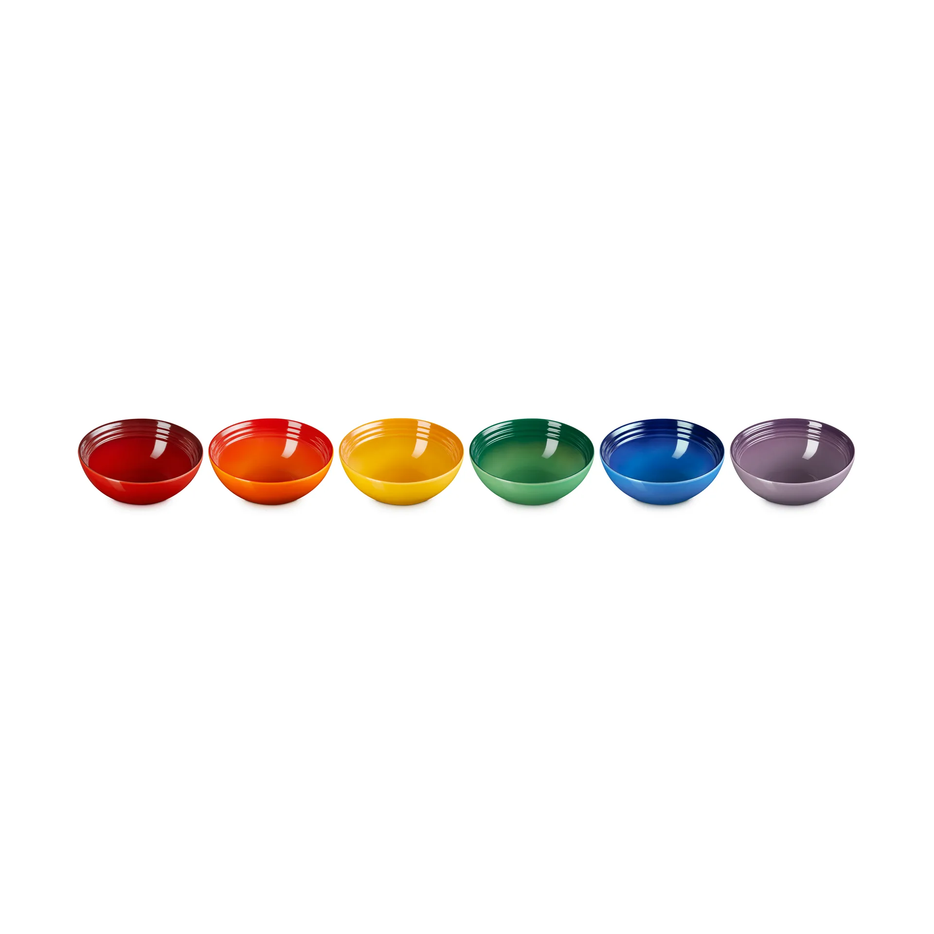 Signature kivikeramiikka syvä lautanen 6-osaa, Rainbow Le Creuset