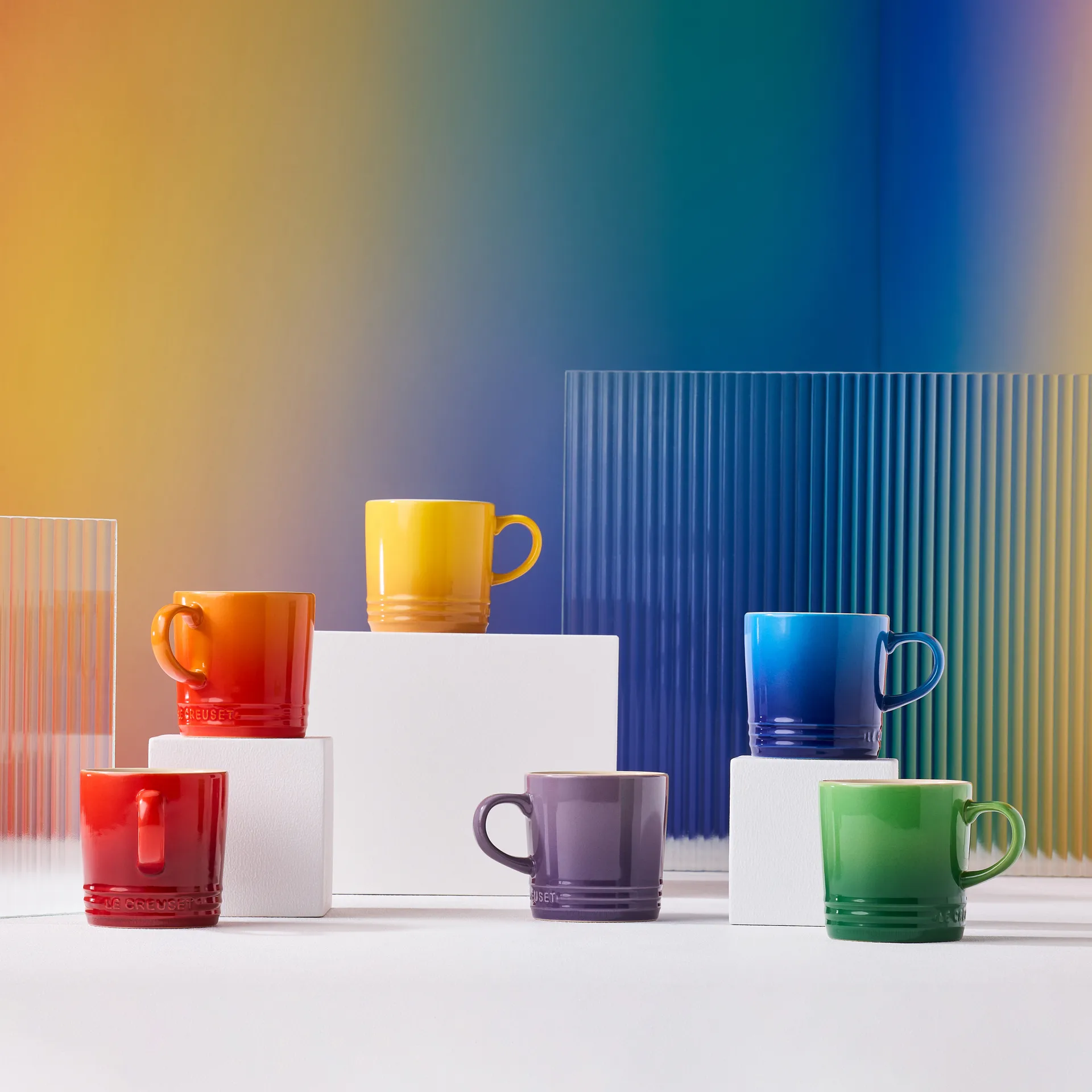 Signature kivisavi muki 6-osaa, Rainbow Le Creuset